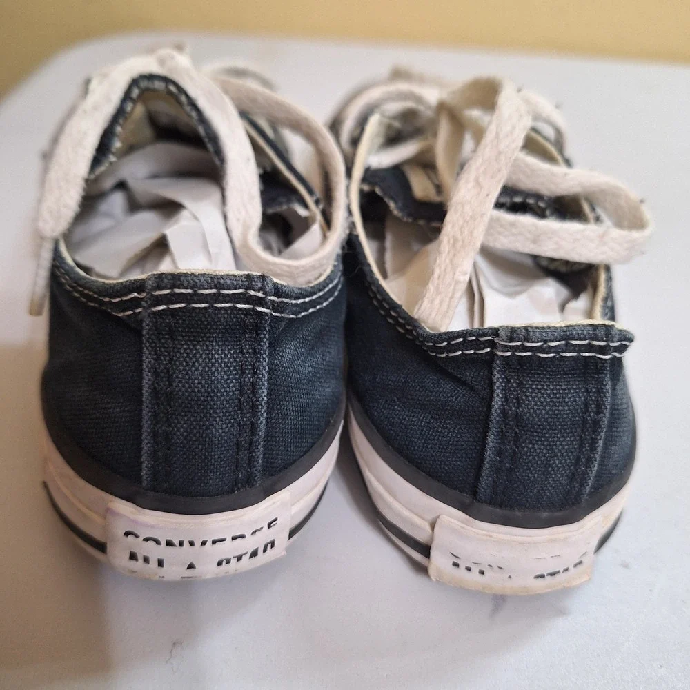 Converse All Star Kids Youth 1 Black Low Top Sneakers Chuck‎ Taylor Shoes